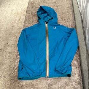 K-Way xs blue rain jacket